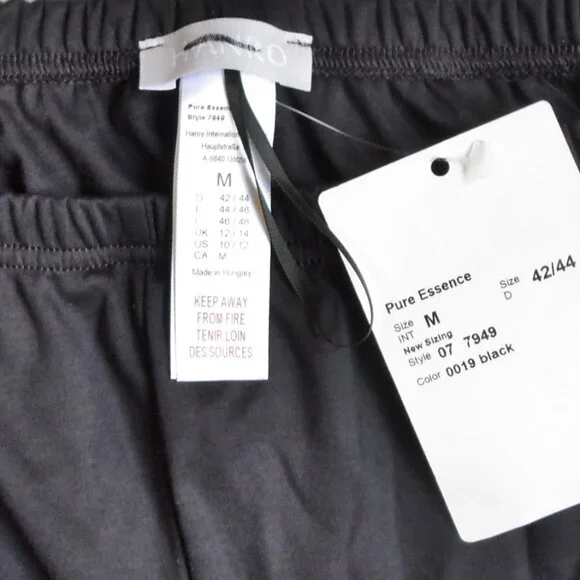 NWT HANRO Pure Essence Soft Cotton Pajama Pull-On Pants Joggers M 10-12 - Picture 8 of 10